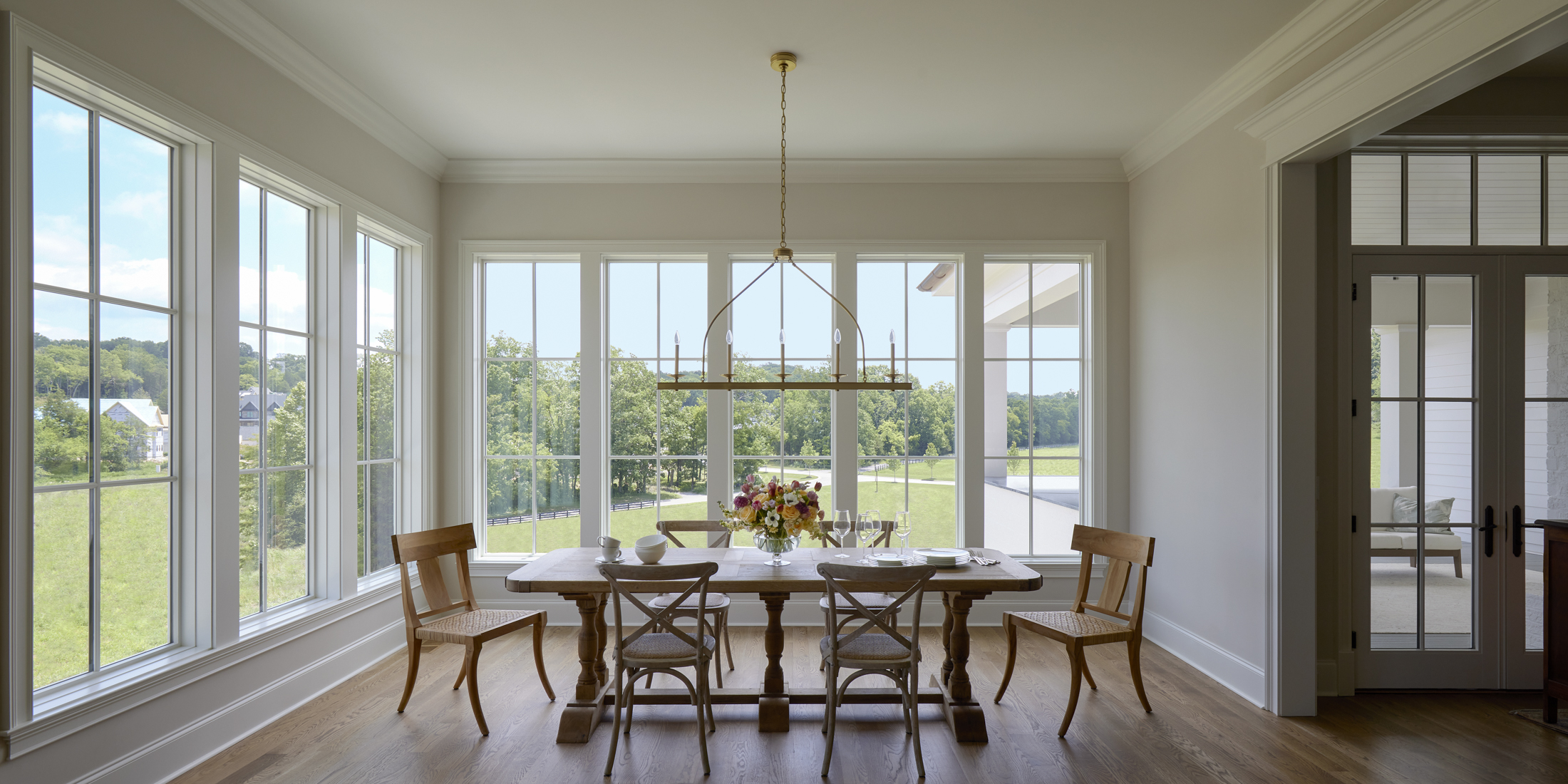 Interior view of new replacement windows installed on a Northern Virginia home by NOVA Installations