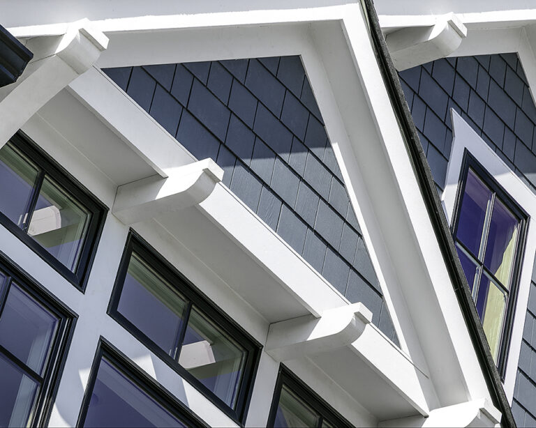 Detail image of new exterior siding installed on a Northern Virginia home by NOVA Installations