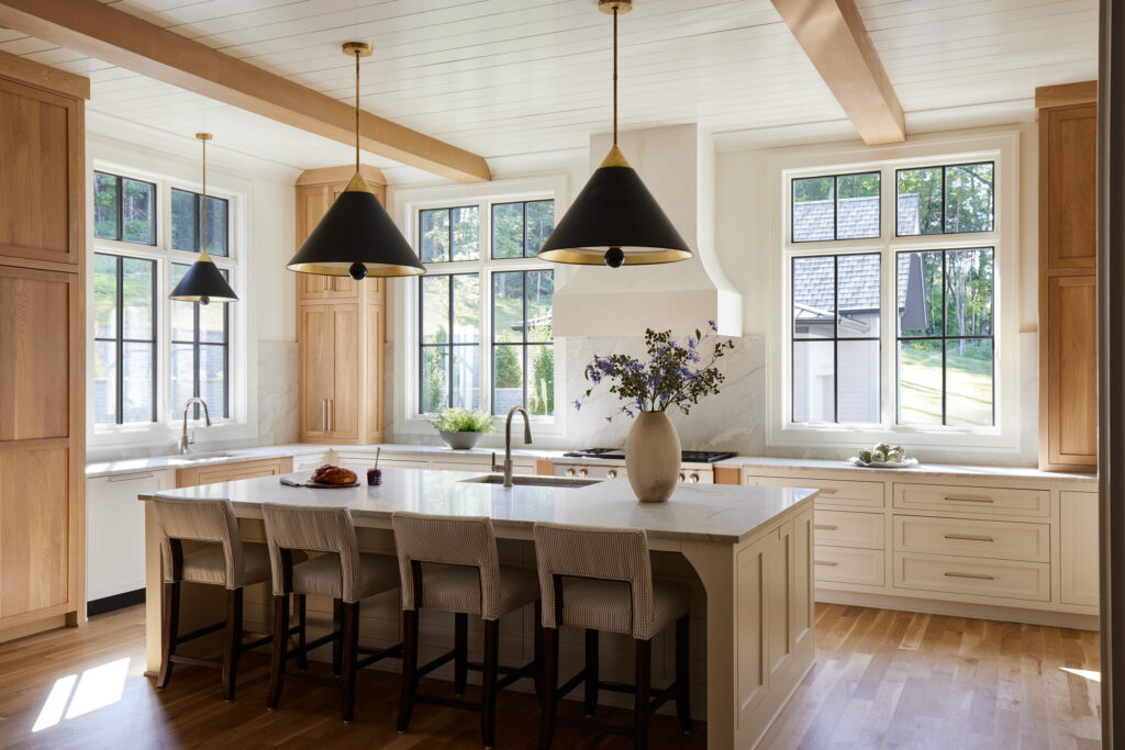 Modern white vinyl windows improving curb appeal